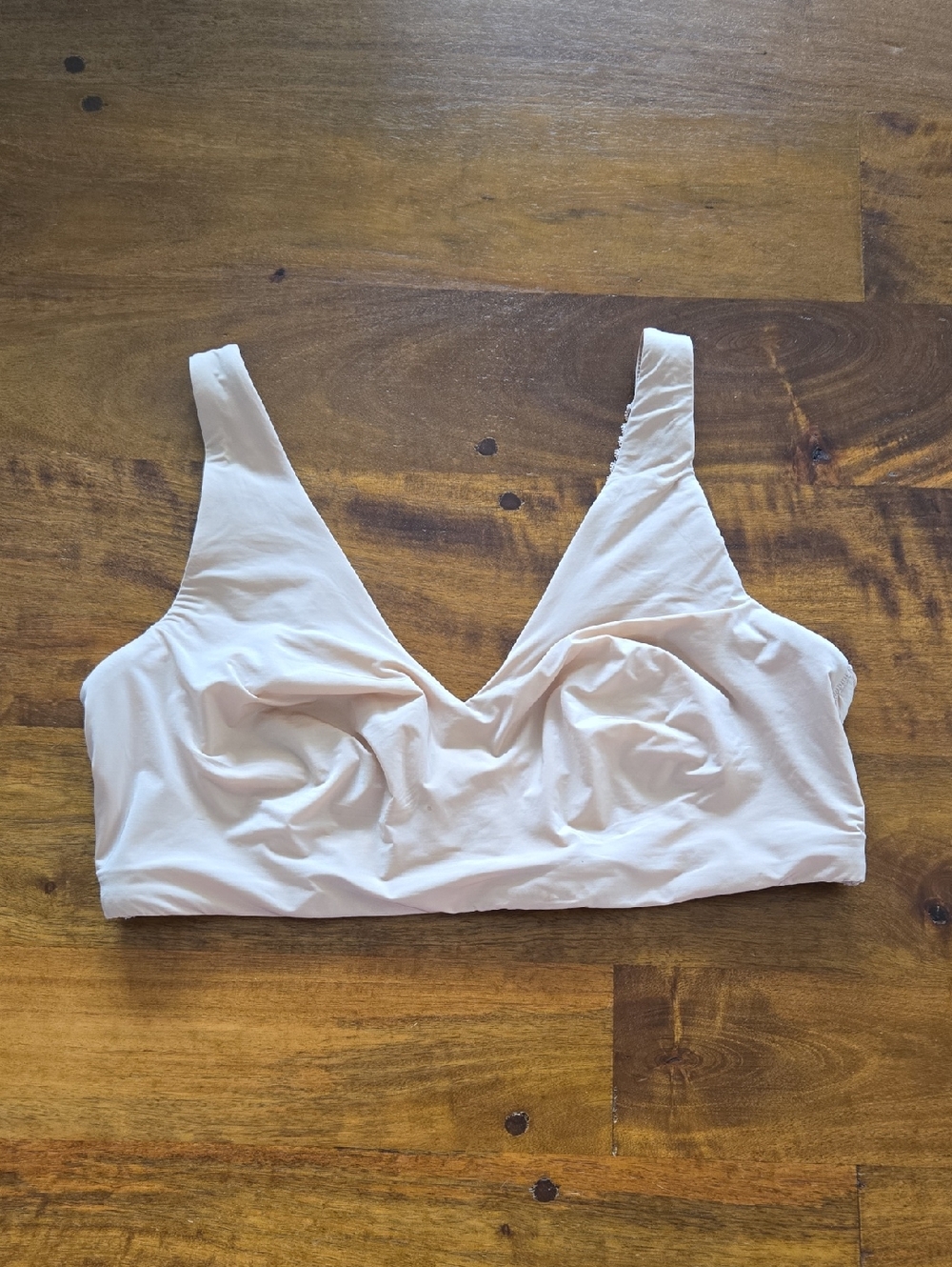 NWOT Bare Necessities Nude Lace-Trim Wireless Bralette Size XL